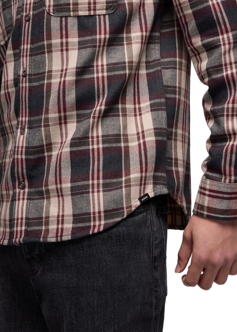 Westbrook Flannel Shirt - Slim - Mens - deep vino 1