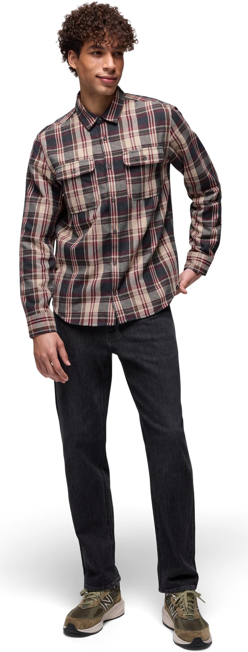 Westbrook Flannel Shirt - Slim - Mens - deep vino 1