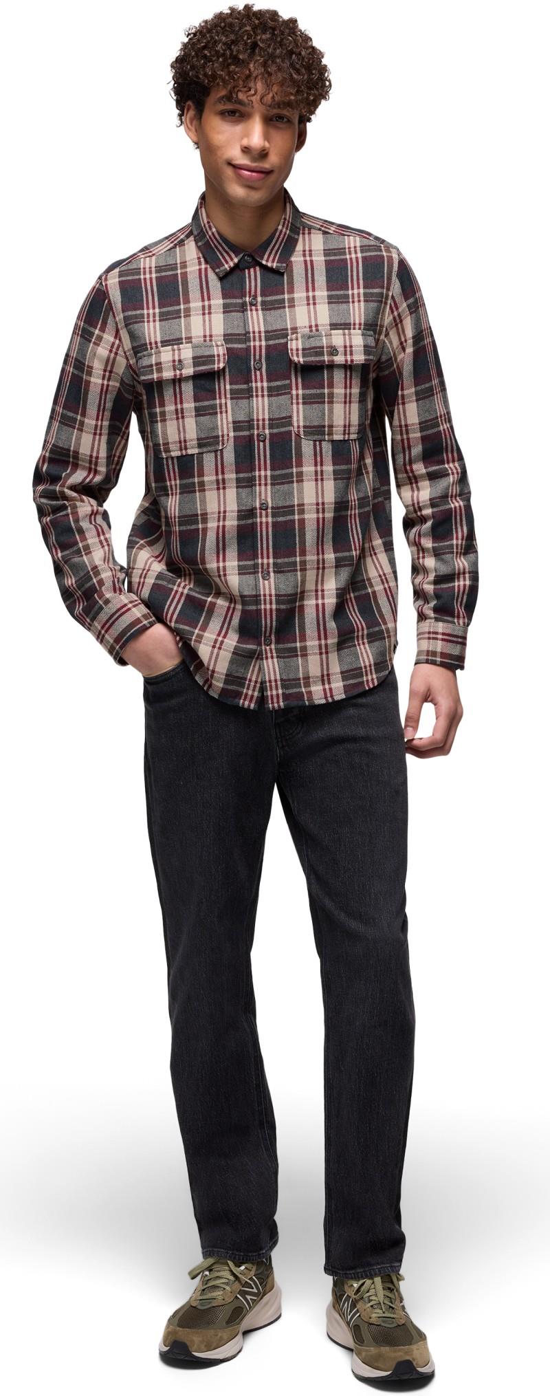 Westbrook Flannel Shirt - Slim - Mens - deep vino 1