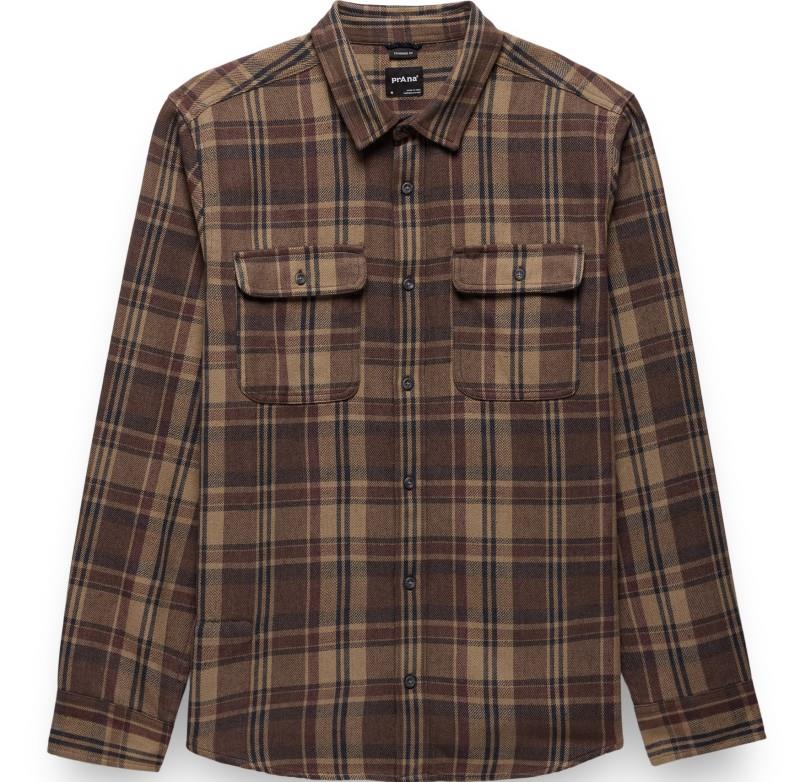 Westbrook Flannel Shirt - Slim - Mens - mocha 1