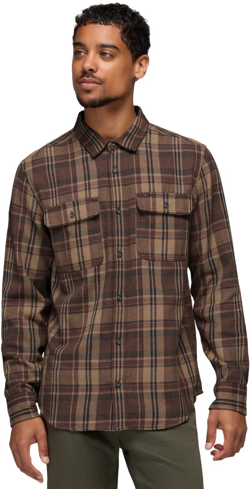 Westbrook Flannel Shirt - Slim - Mens - mocha 1