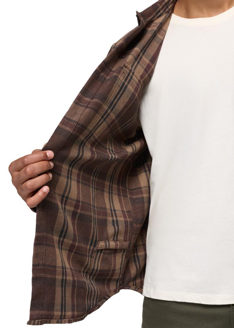 Westbrook Flannel Shirt - Slim - Mens - mocha 1