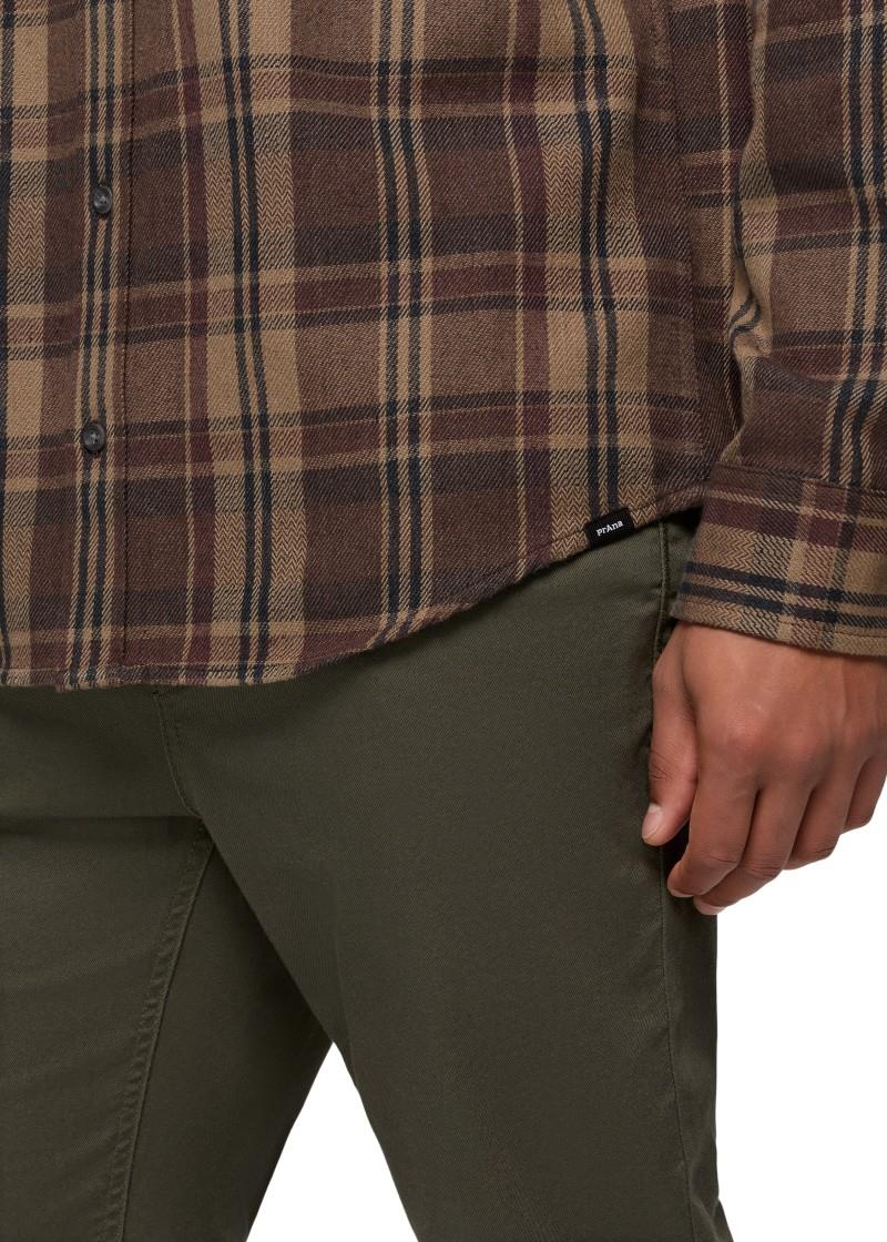 Westbrook Flannel Shirt - Slim - Mens - mocha 1