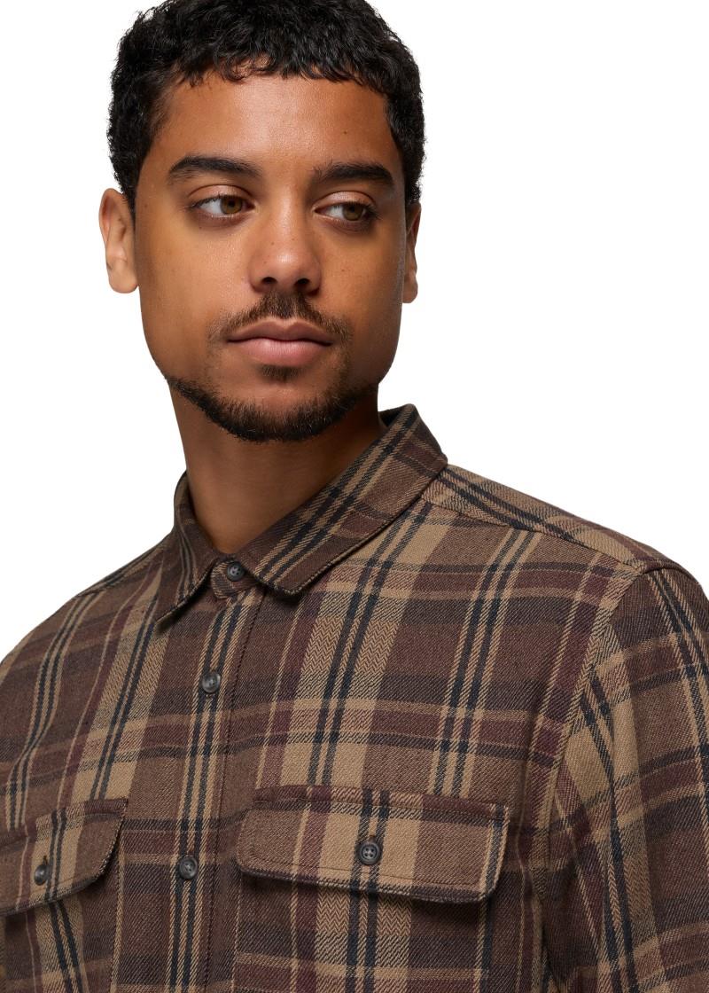 Westbrook Flannel Shirt - Slim - Mens - mocha 1