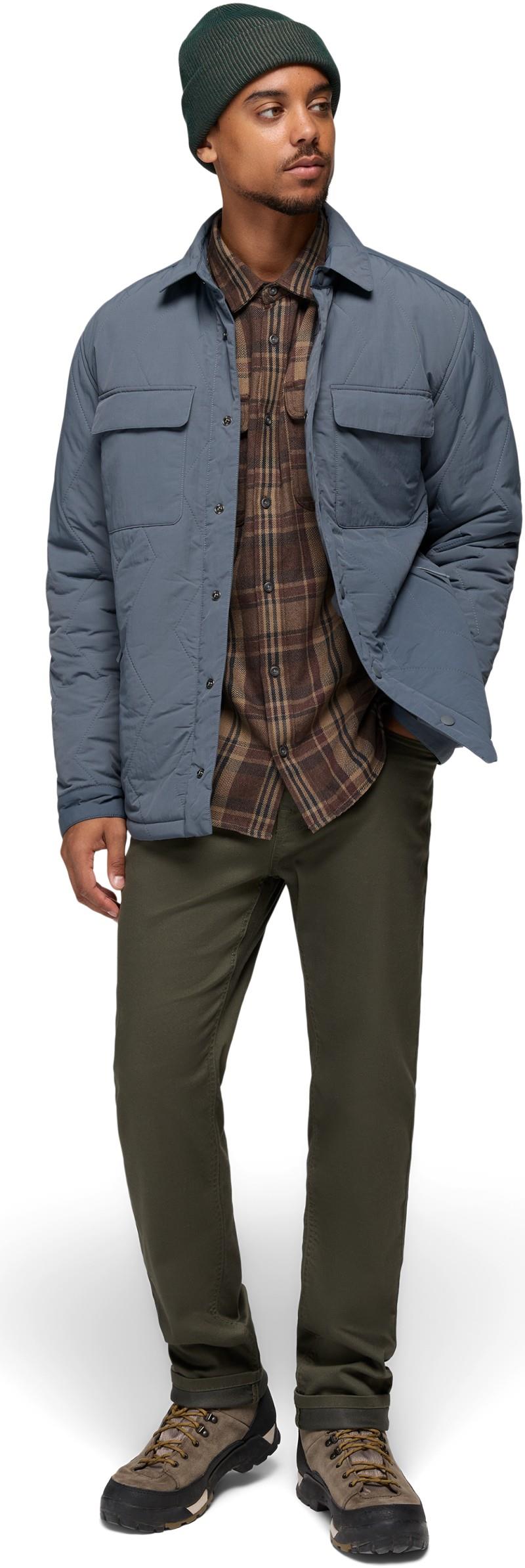 Westbrook Flannel Shirt - Slim - Mens - mocha 1