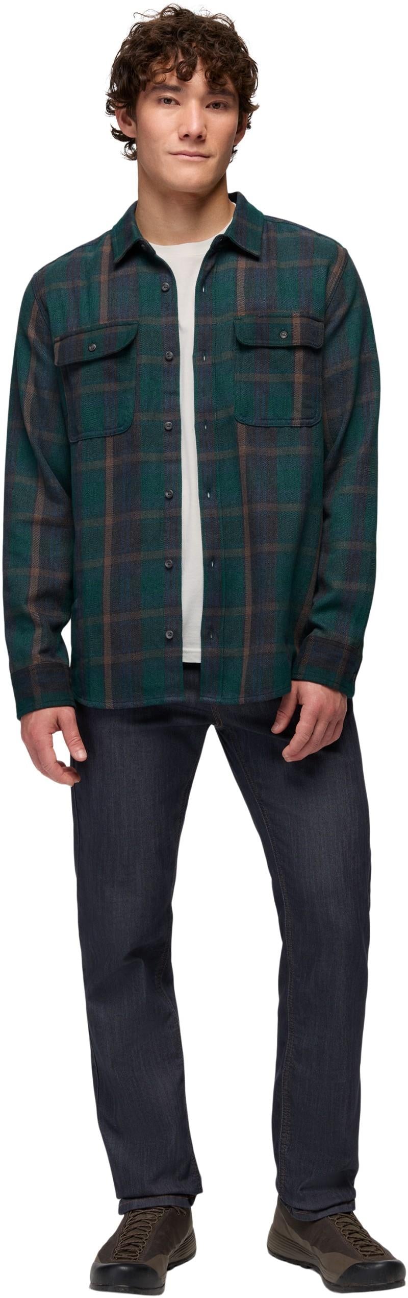 Westbrook Flannel Shirt - Slim - Mens - root green 1
