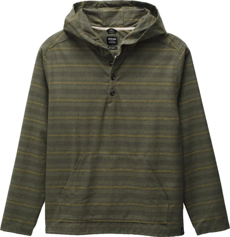 Westbrook Hooded Flannel - Mens - rye green 1