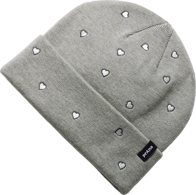 Wild Now Beanie - heather grey hearts 1