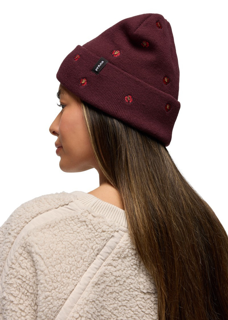 Wild Now Beanie - vino poppy 1