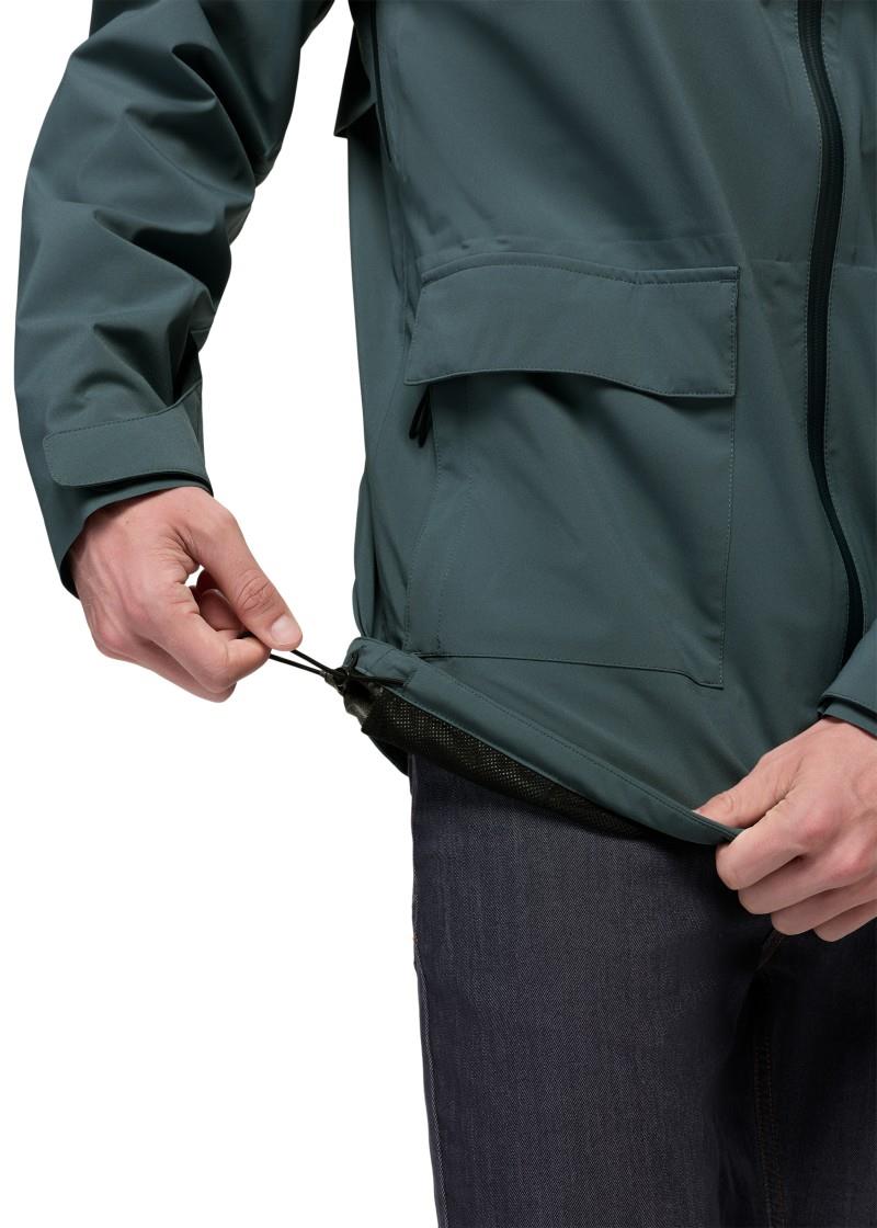 Wildtide Rain Parka - Mens - grey blue 1