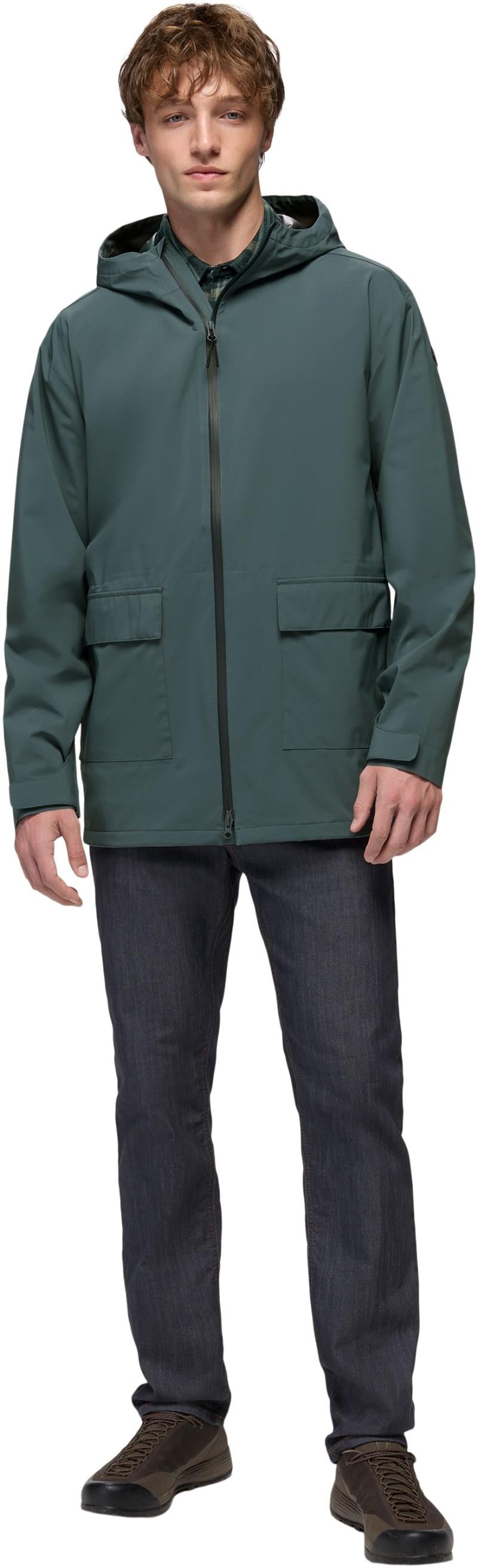 Wildtide Rain Parka - Mens - grey blue 1