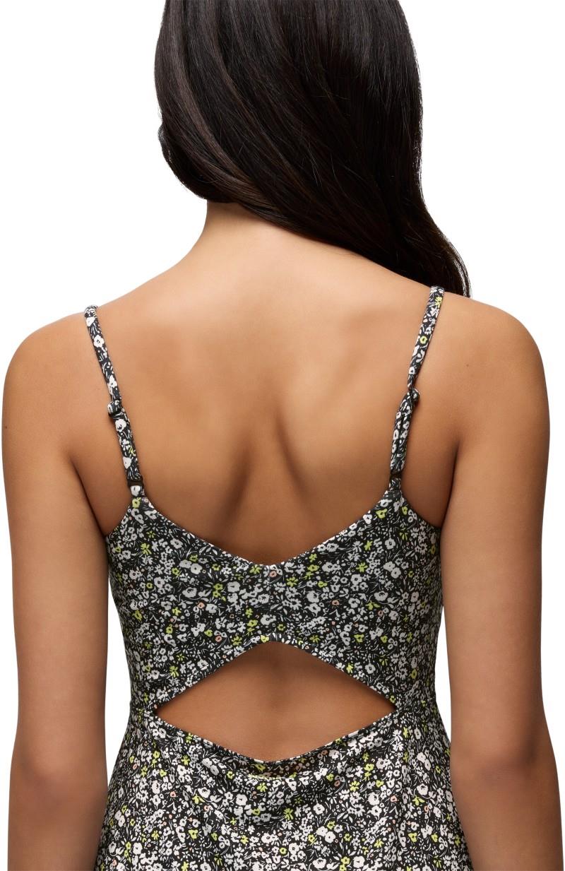 Wistful Winds Tank Dress - black blossom 1