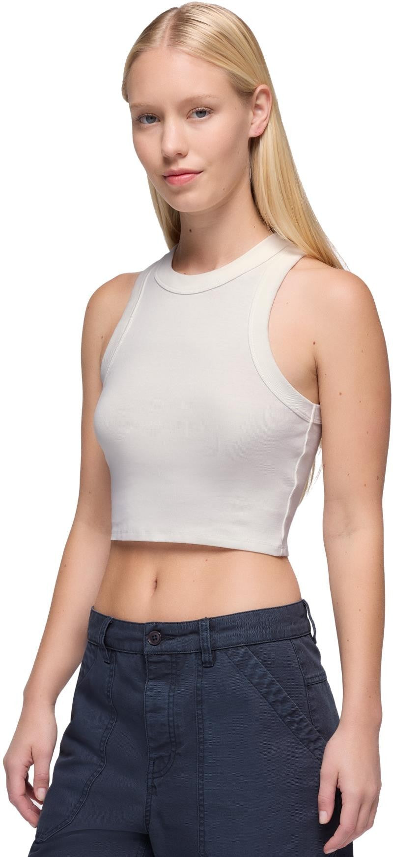 prAna Baby Rib Tank - Womens - soft white 1