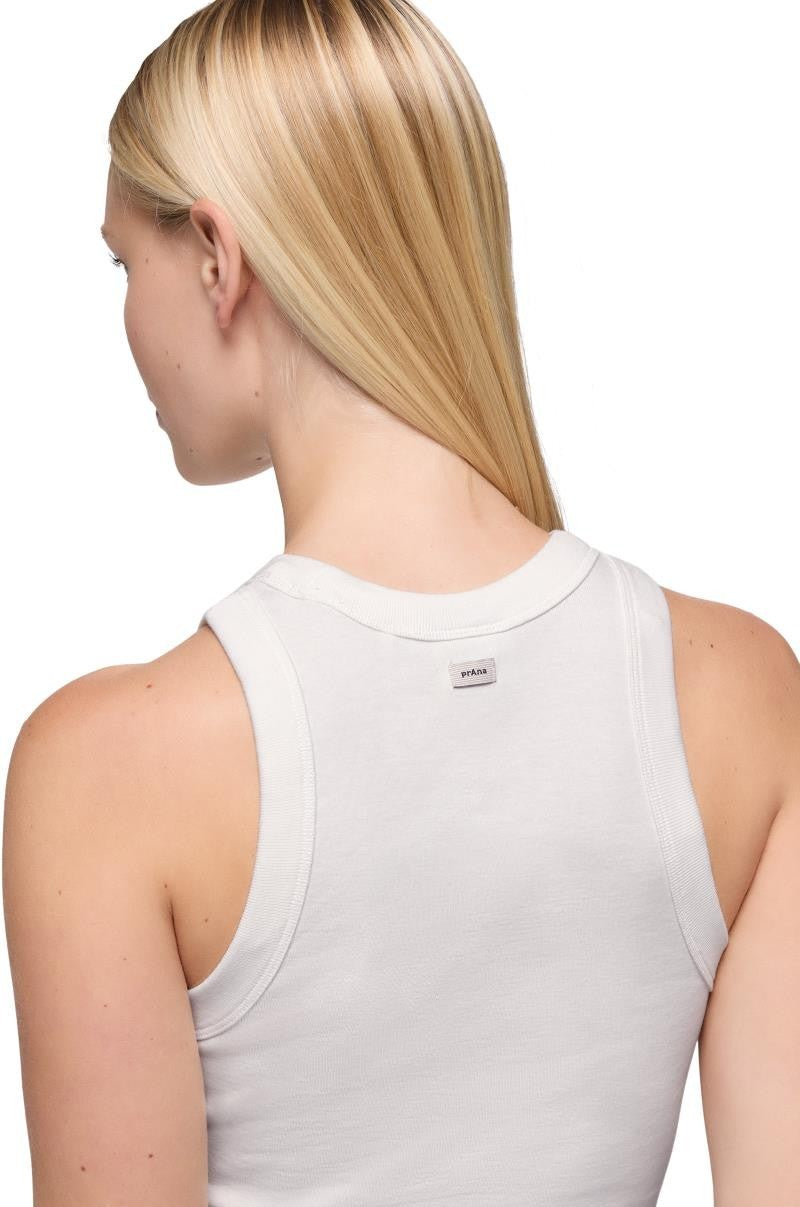 prAna Baby Rib Tank - Womens - soft white 1