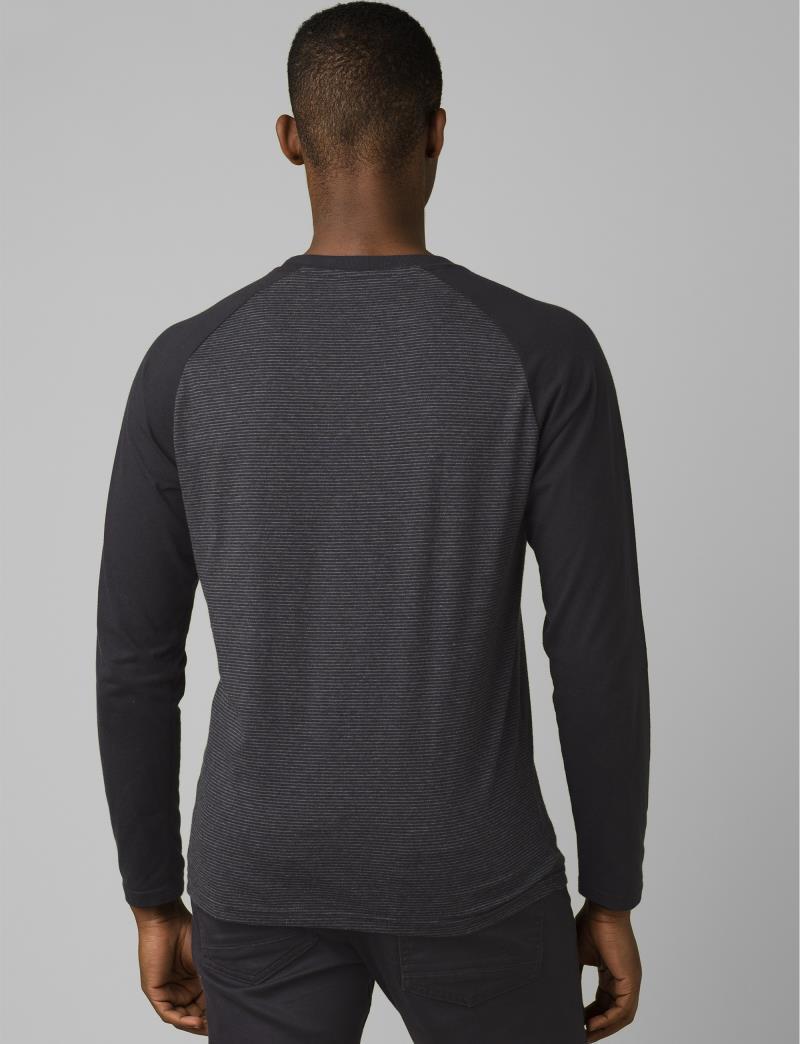prAna Baseball Raglan - Mens - Black Stripe 3