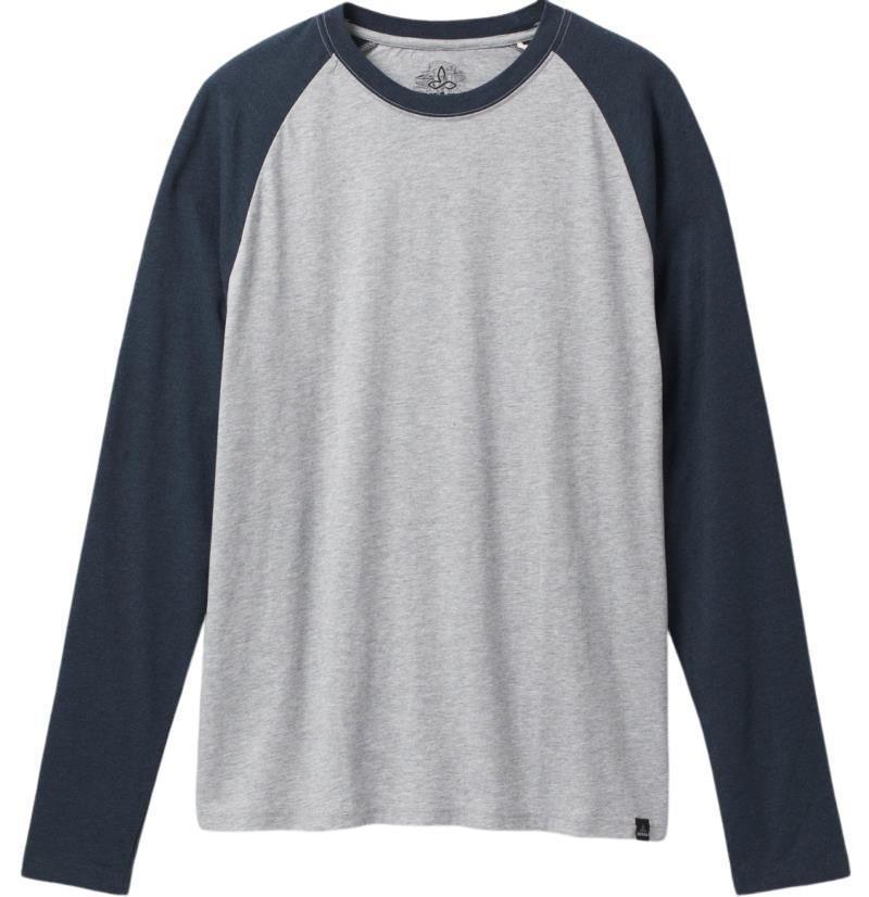 prAna Baseball Raglan - Mens - Medium Heather Grey 1