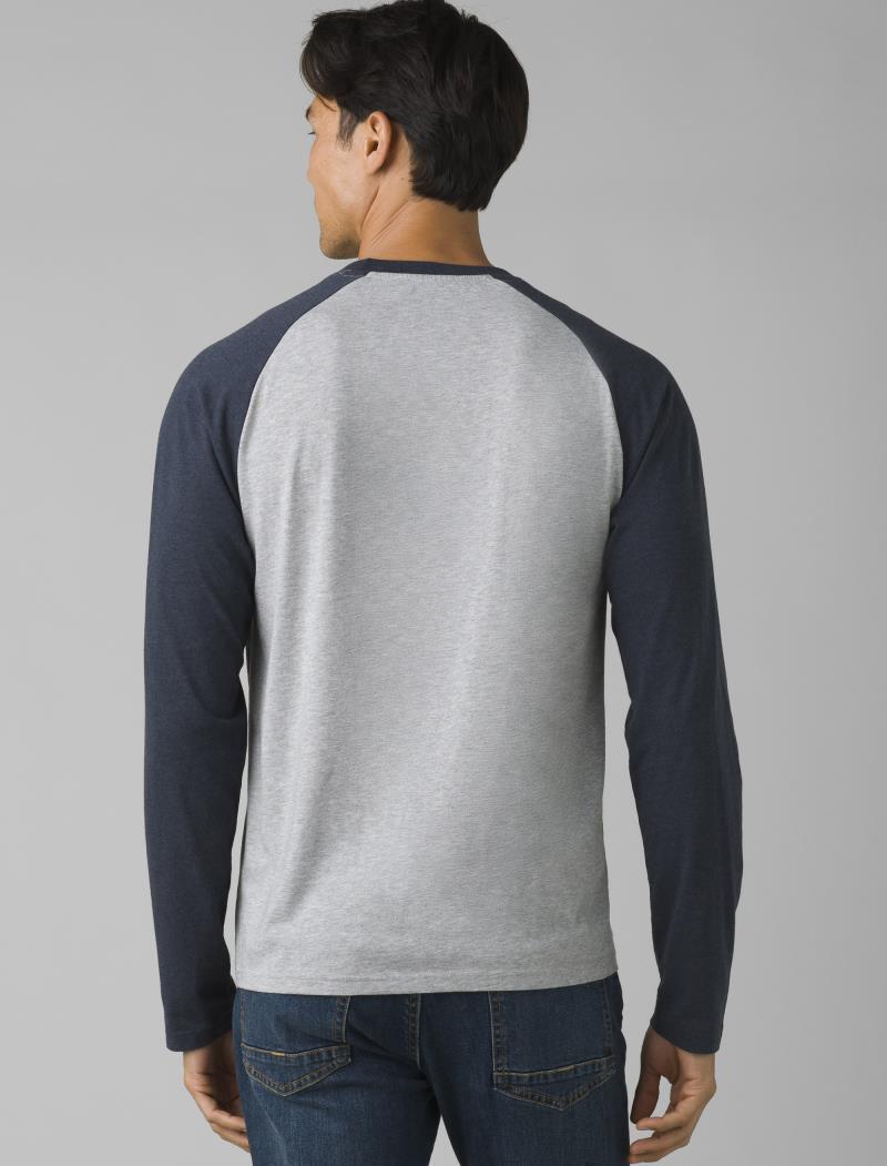 prAna Baseball Raglan - Mens - Medium Heather Grey 3
