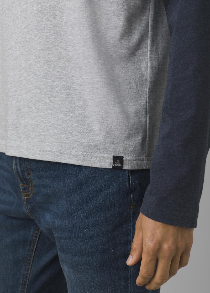 prAna Baseball Raglan - Mens - Medium Heather Grey 4