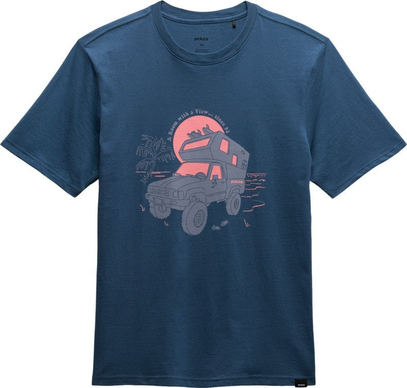 prAna Beach Livin SS Tee - Mens - bluff blue 1