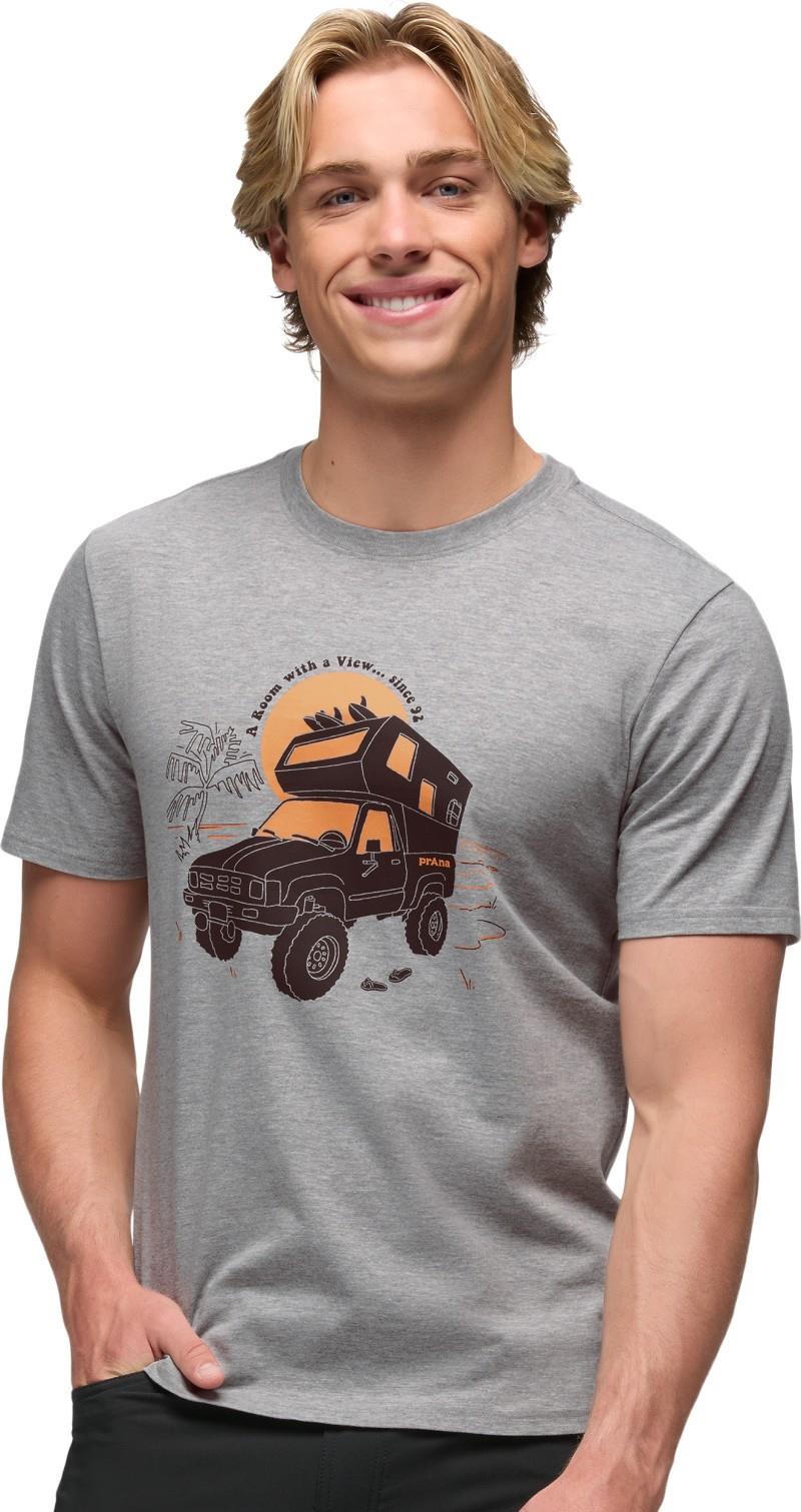 prAna Beach Livin SS Tee - Mens - heather grey 1