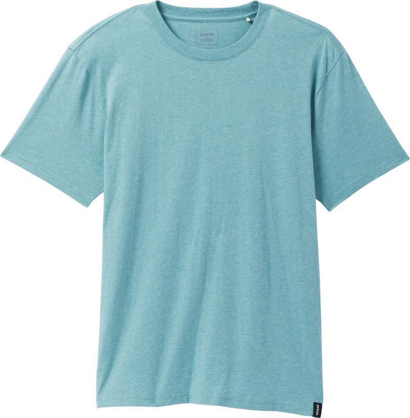 prAna Crew T-Shirt - Mens - Aqua Heather 1