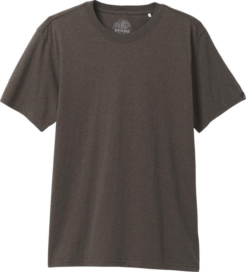 prAna Crew T-Shirt - Mens - Black Olive Heather 1