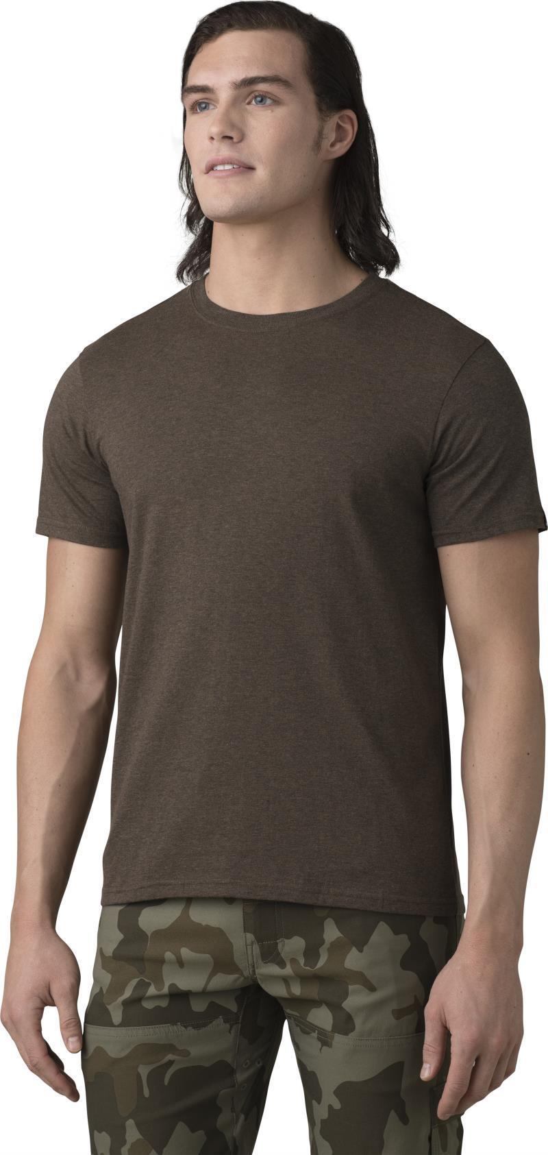 prAna Crew T-Shirt - Mens - Black Olive Heather 2
