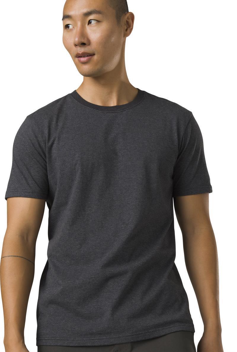 prAna Crew T-Shirt - Mens - Black Stripe 4