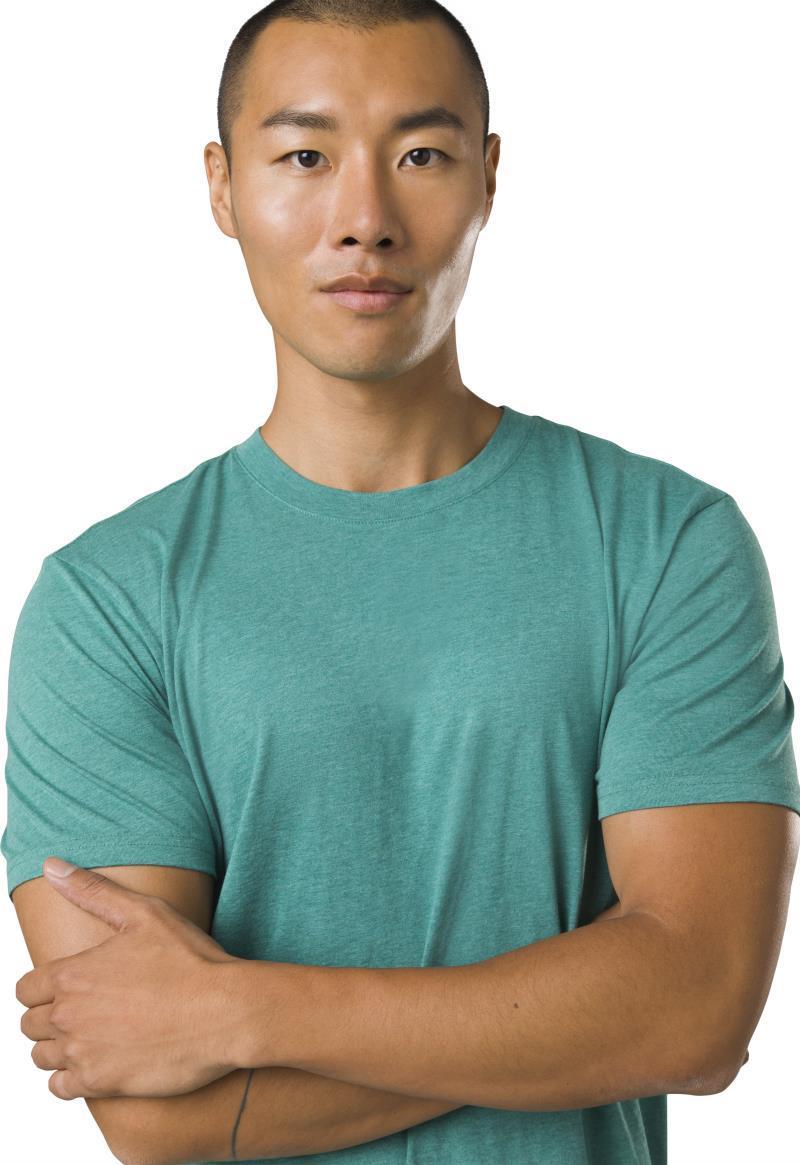 prAna Crew T-Shirt - Mens - Cove Heather 5