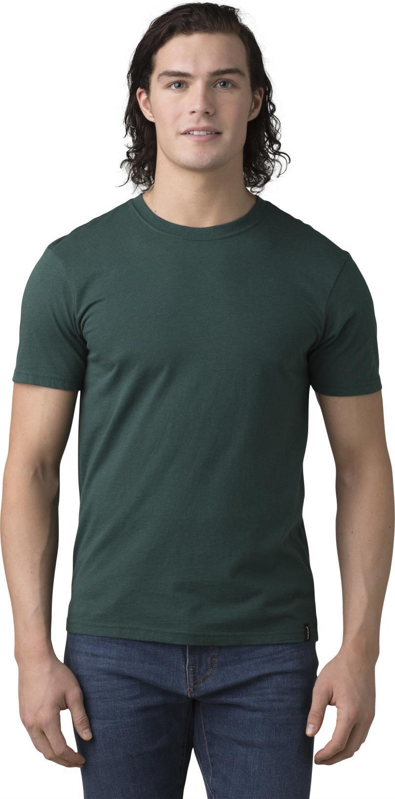 prAna Crew T-Shirt - Mens - Deep Pine Heather 2
