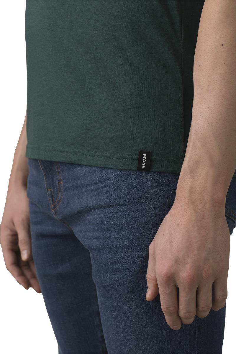 prAna Crew T-Shirt - Mens - Deep Pine Heather 4