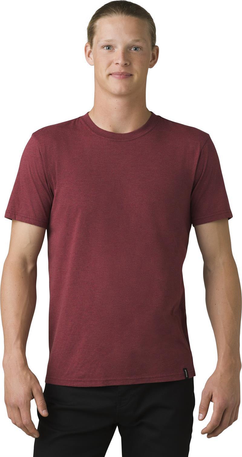 prAna Crew T-Shirt - Mens - Rhubarb Heather 2