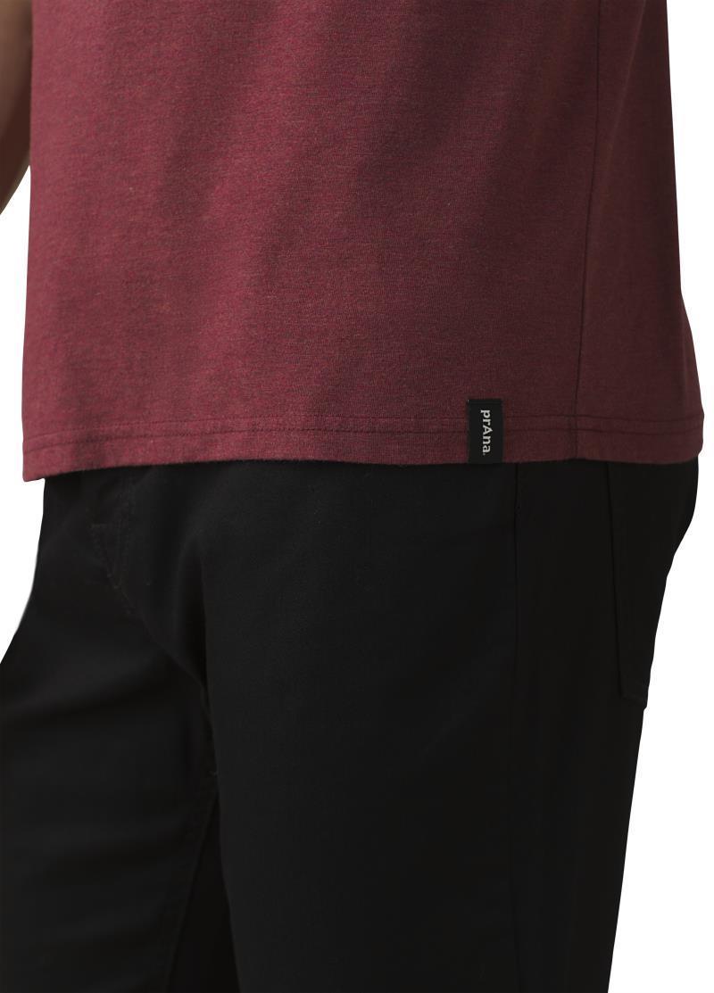 prAna Crew T-Shirt - Mens - Rhubarb Heather 4