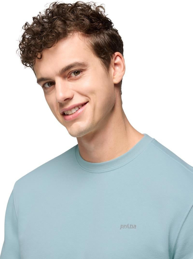 prAna Fleece Crew Sweatshirt - Standard - Mens - saltwater 1