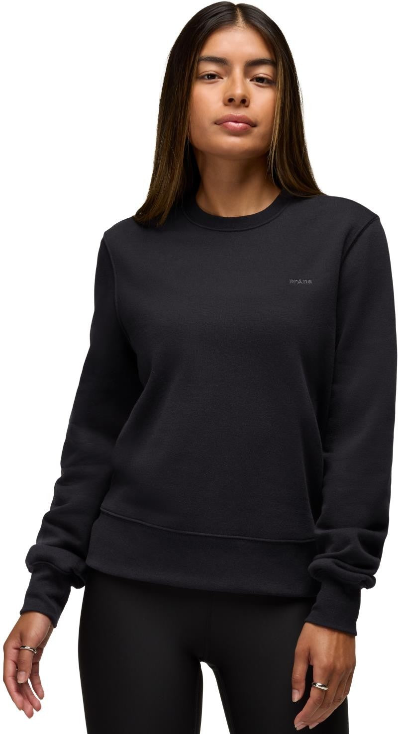 prAna Fleece Crew Sweatshirt - Womens - black 1