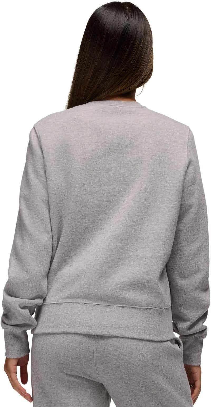 prAna Fleece Crew Sweatshirt - Womens - heather grey 1