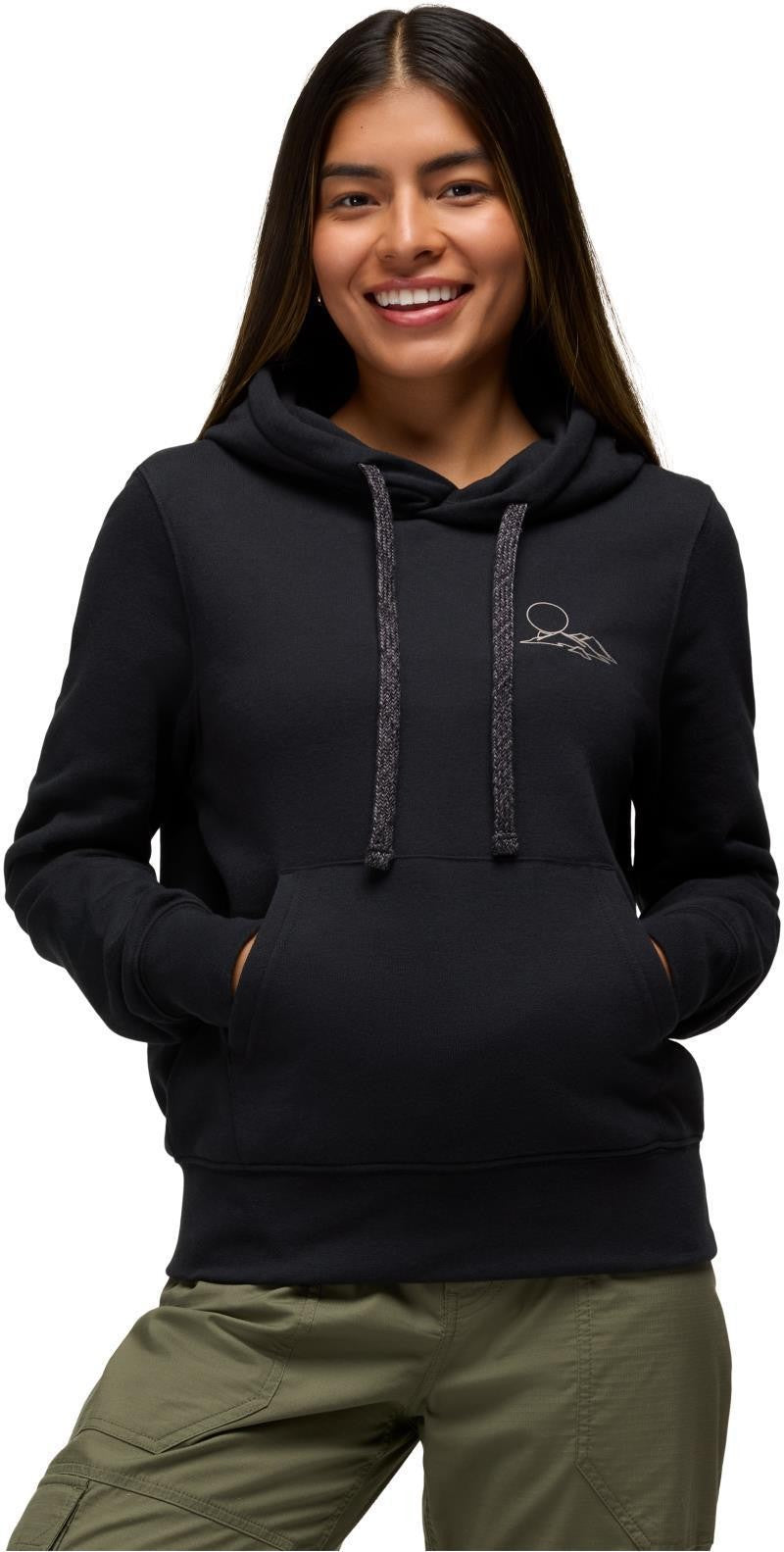 prAna Fleece Graphic Hoodie - Womens - black mindscape 1
