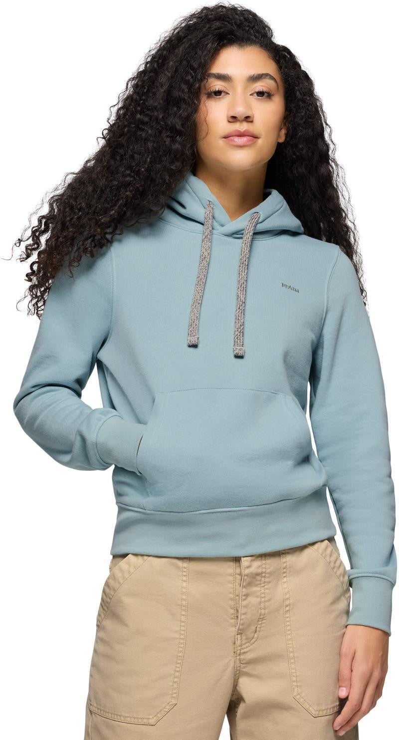 prAna Fleece Hoodie - Womens - saltwater 1