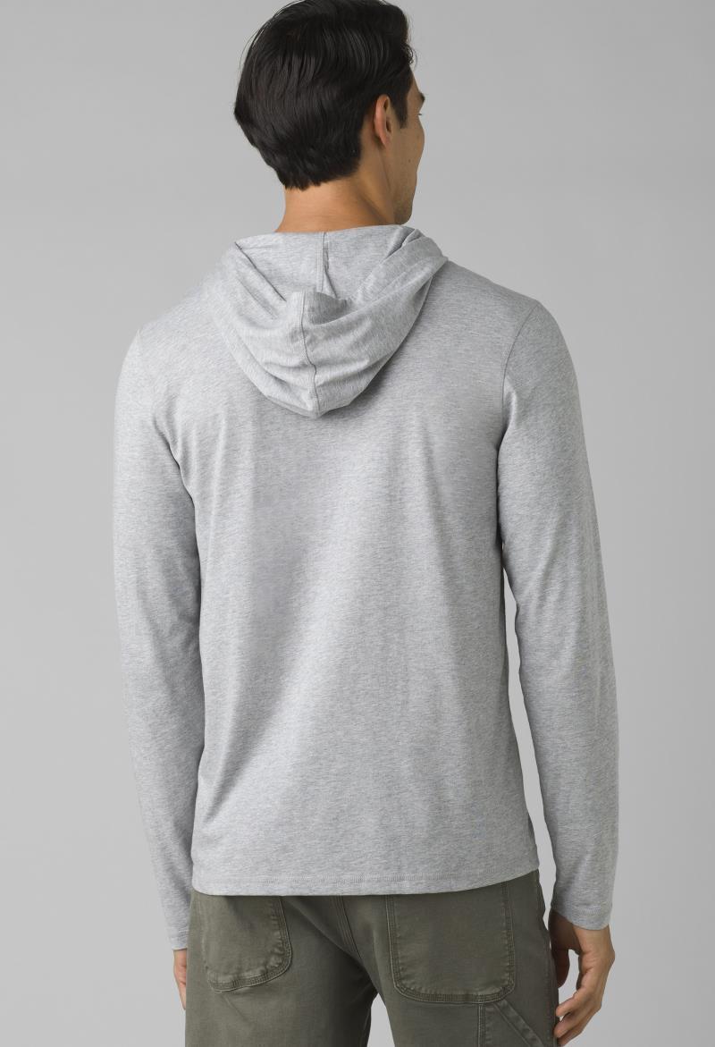prAna Hooded LS T-Shirt - Mens - Medium Heather Grey 3
