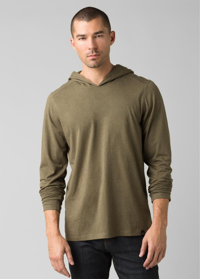 prAna Hooded LS T-Shirt - Mens - Slate Green Heather 2