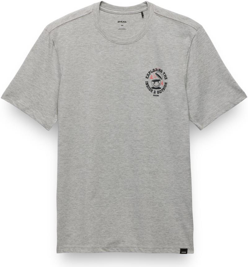 prAna Inward Journey SS Tee - Mens - heather grey 1