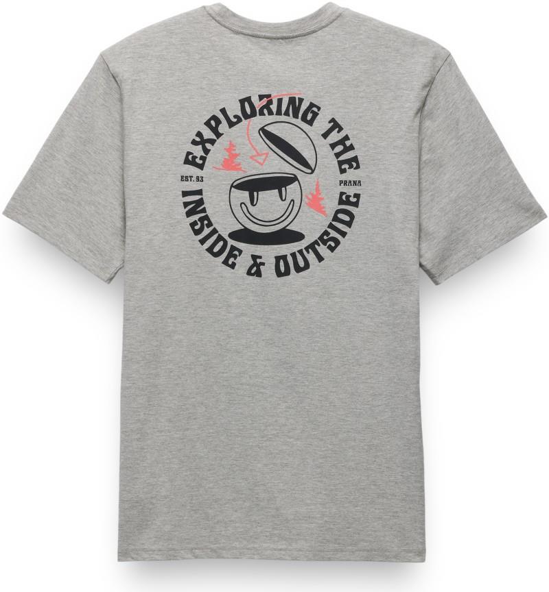 prAna Inward Journey SS Tee - Mens - heather grey 1