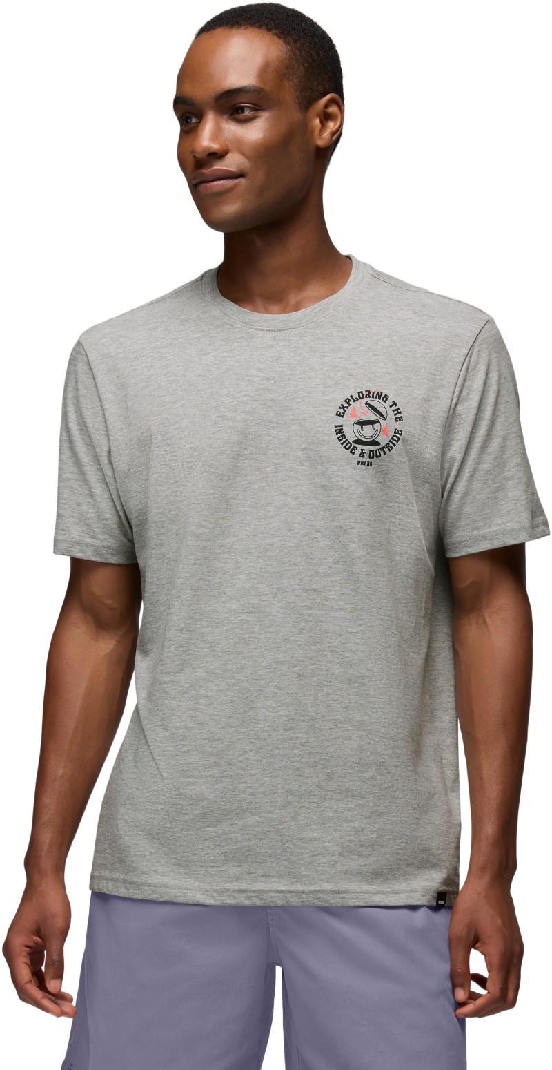 prAna Inward Journey SS Tee - Mens - heather grey 1