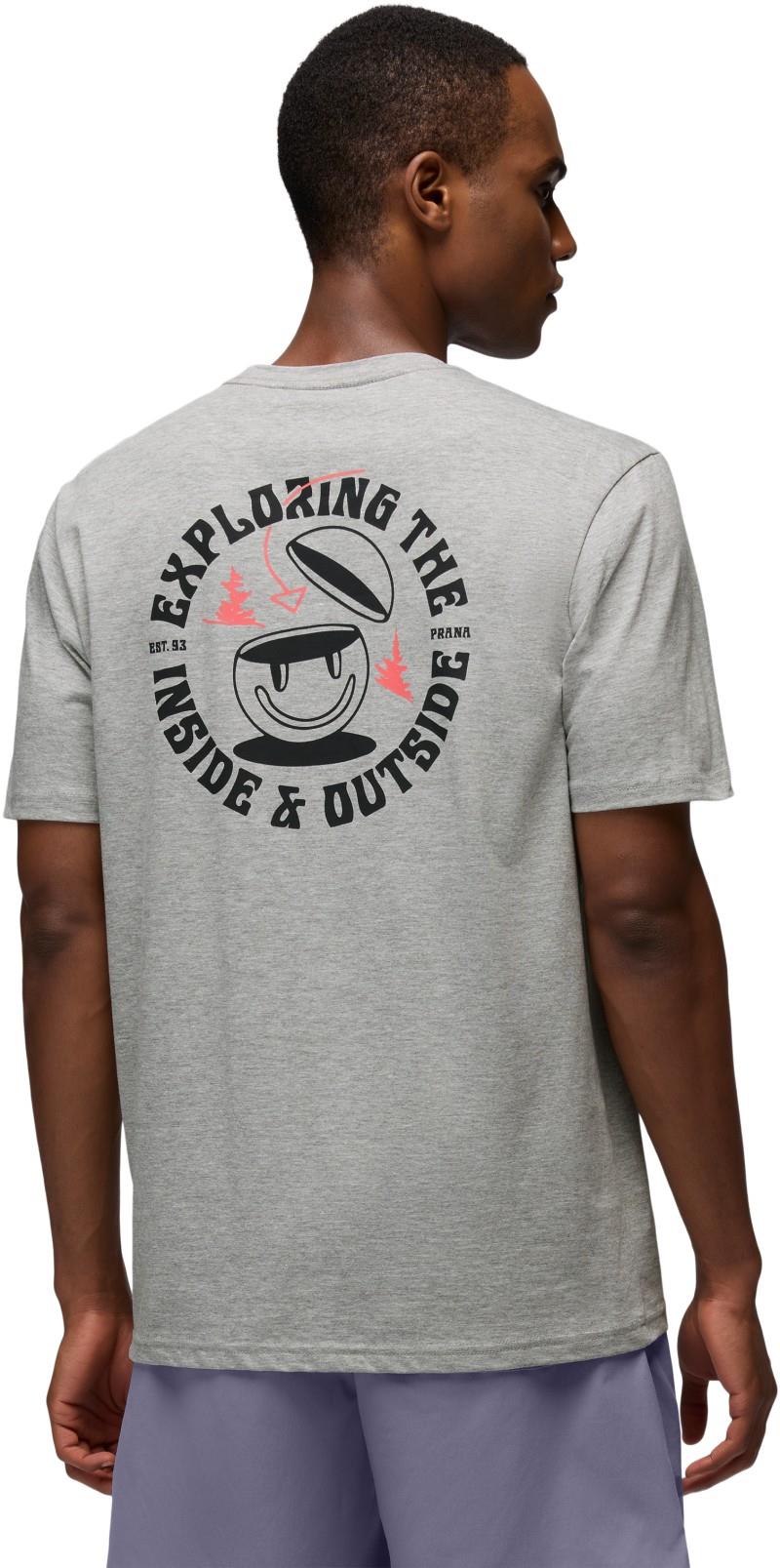 prAna Inward Journey SS Tee - Mens - heather grey 1