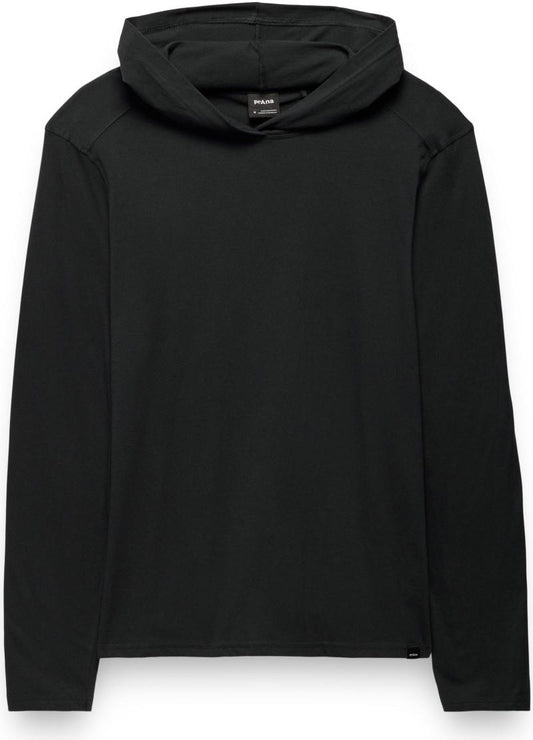 prAna LS Hooded Tee - Mens - black 1