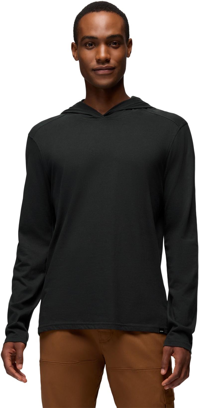 prAna LS Hooded Tee - Mens - black 1