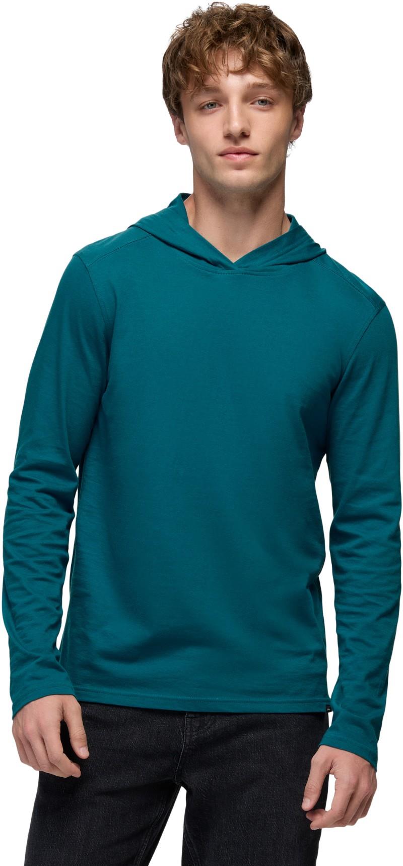 prAna LS Hooded Tee - Mens - blue coral 1