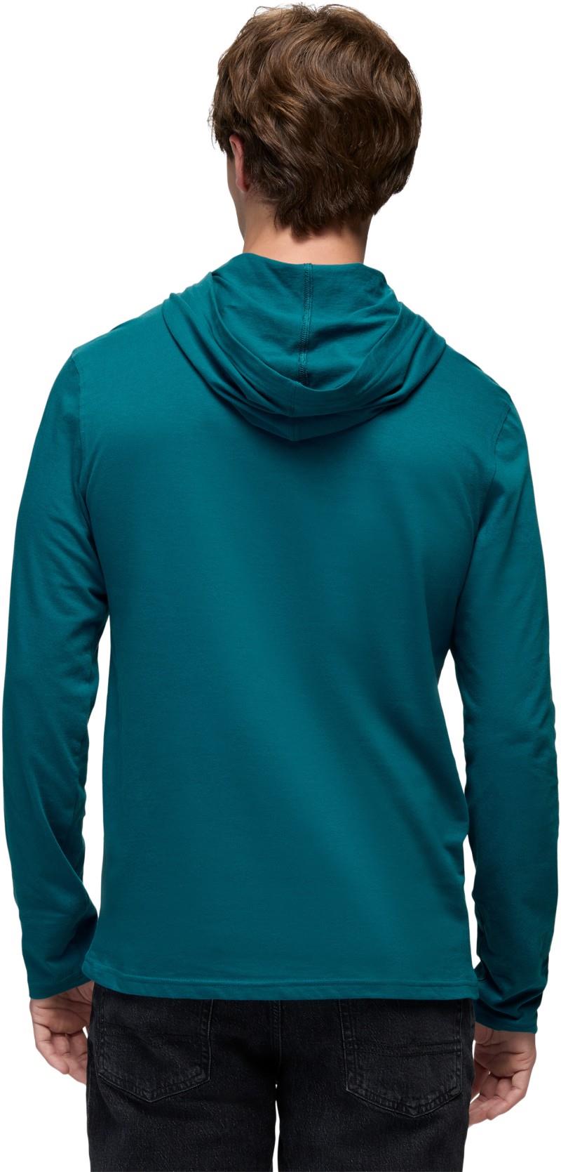 prAna LS Hooded Tee - Mens - blue coral 1