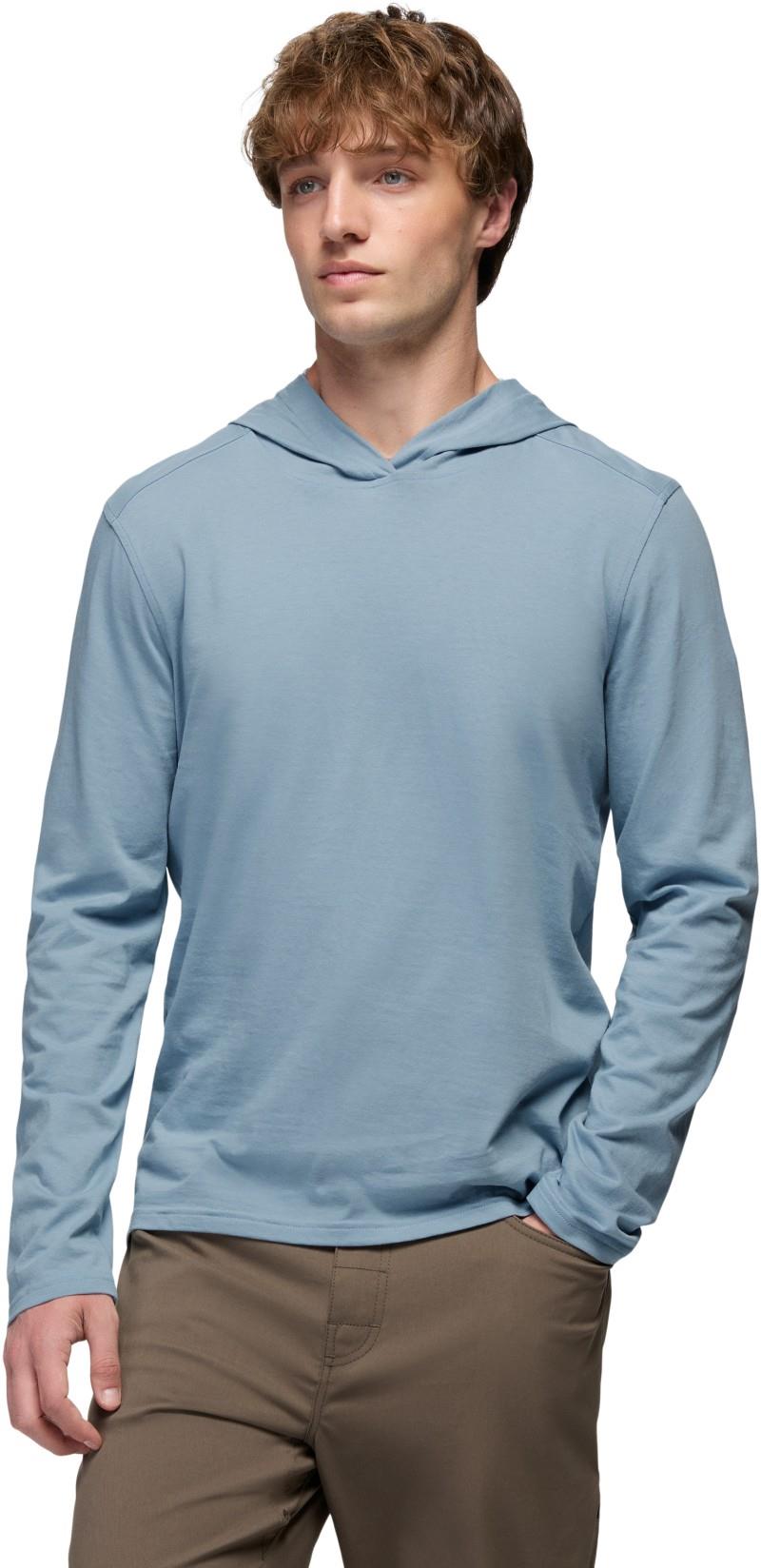 prAna LS Hooded Tee - Mens - glacier skies 1