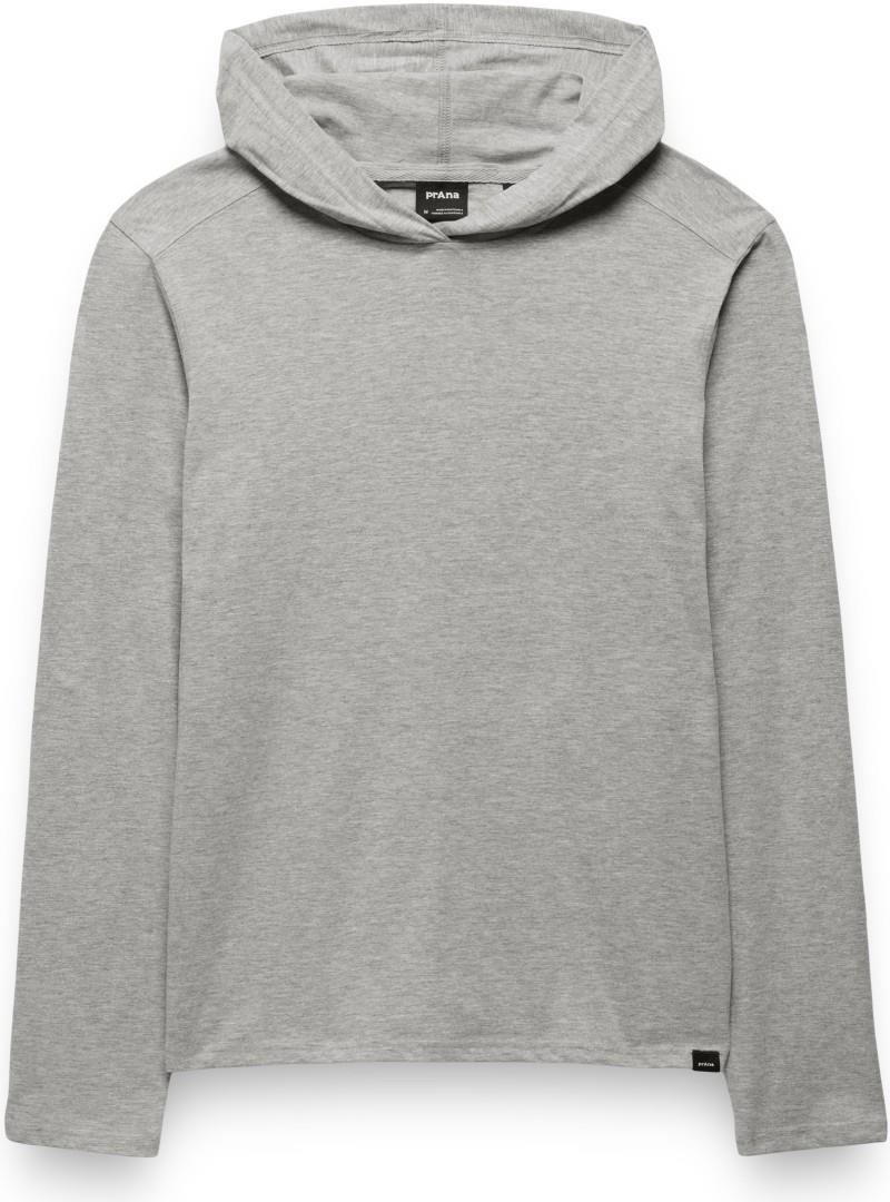 prAna LS Hooded Tee - Mens - heather grey 1